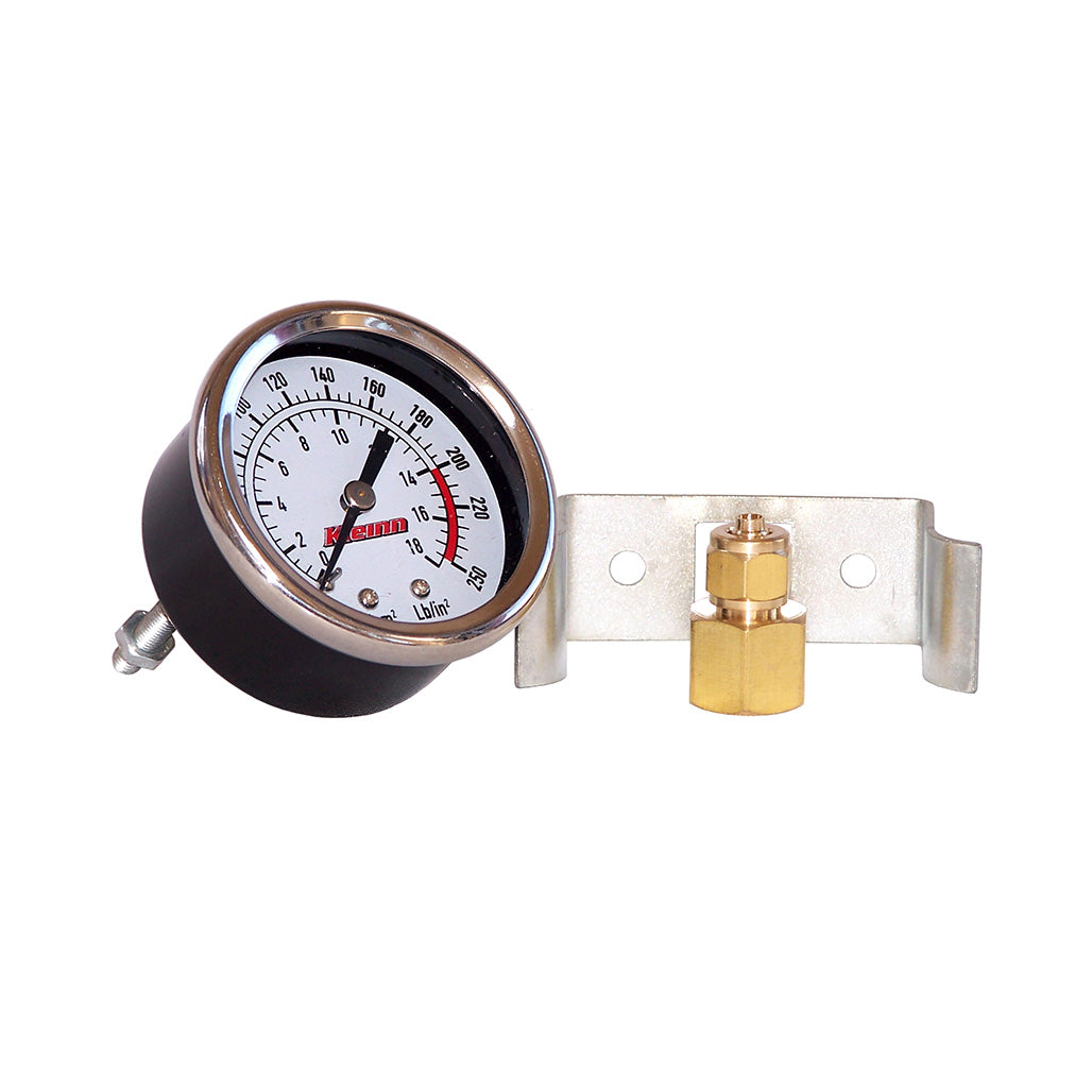 Model 1021: 250 PSI Panel-Mount Illuminated Single Needle Air Pressure Gauge