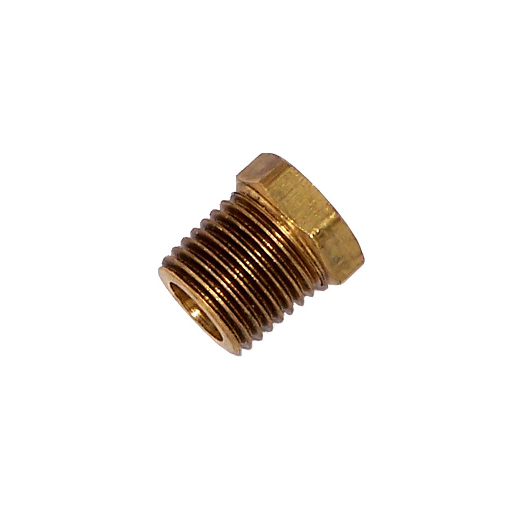 Model 51418R: Hex Reducer – 1/4" Male NPT to 1/8" Female NPT Adapter