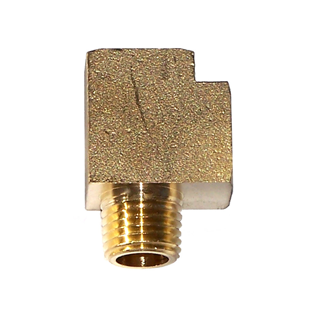 Model 54440: Brass T Manifold 3-Way Adapter | (2) 1/4" Female NPT | (1) 1/4" Male NPT