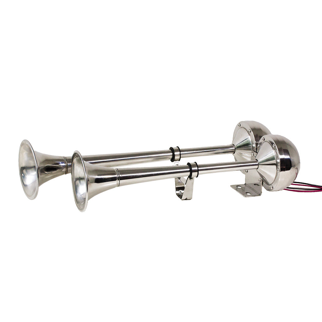 MARINE-ONE-NOB: Dual Stainless Steel Horns (NOB = New Open Box)
