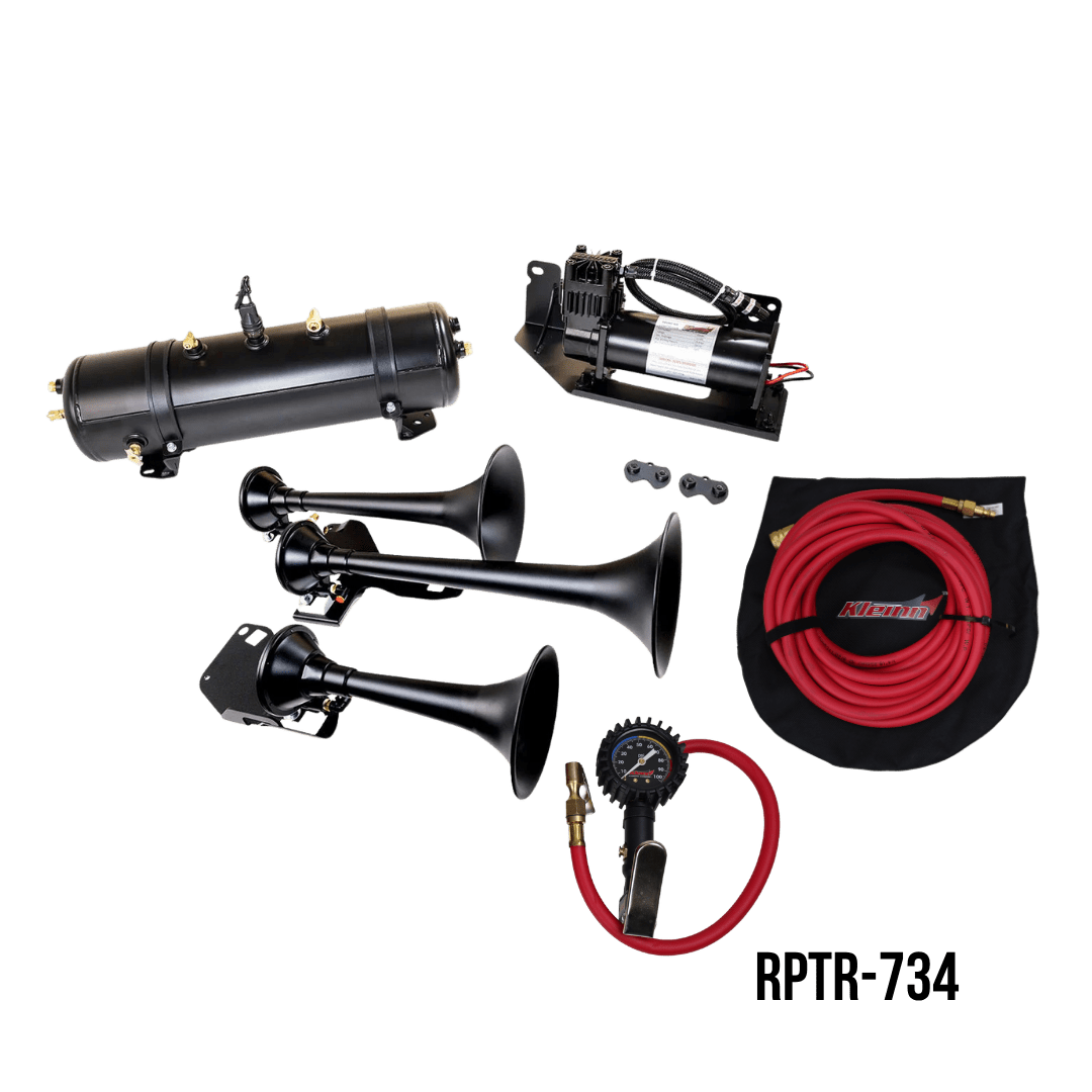 DIRECT FIT TRAIN HORN AND ONBOARD AIR SYSTEMS FOR 2017 - 2026 FORD F - 150 RAPTOR/RAPTOR R - Kleinn Automotive Accessories - KL RPTR-734