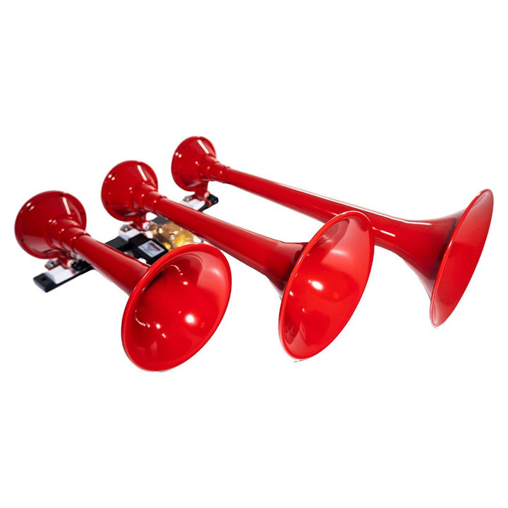 Model 730 "Demon" Stainless Steel Triple Train Horns - Kleinn Automotive Accessories - KL 730RR