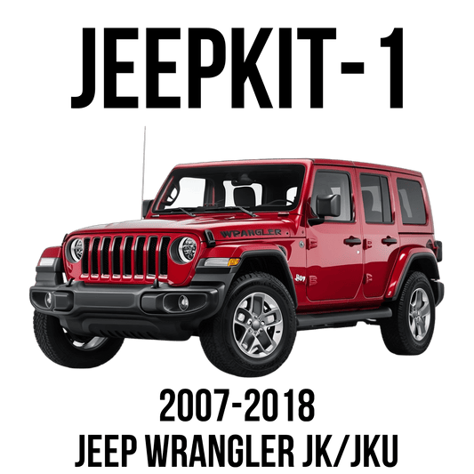 2008 - 2018 Jeep Wrangler JK Air Horn System with Model 101 Air Horn - Kleinn Automotive Accessories - KL JEEPKIT - 1