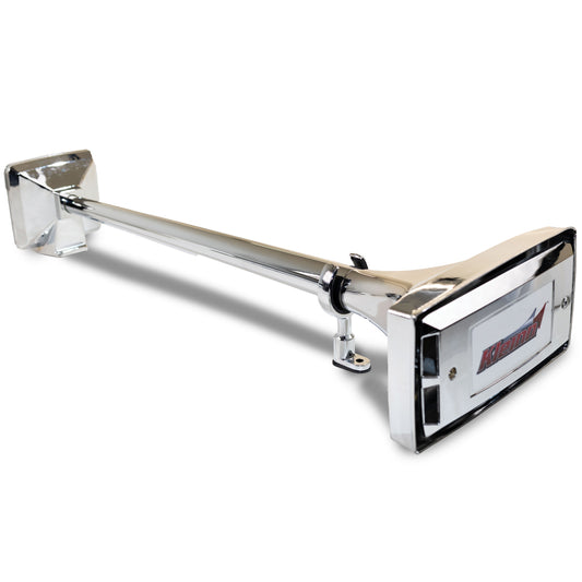 Model 412 Single Rectangle Roof Mount Chrome Truck Air Horn