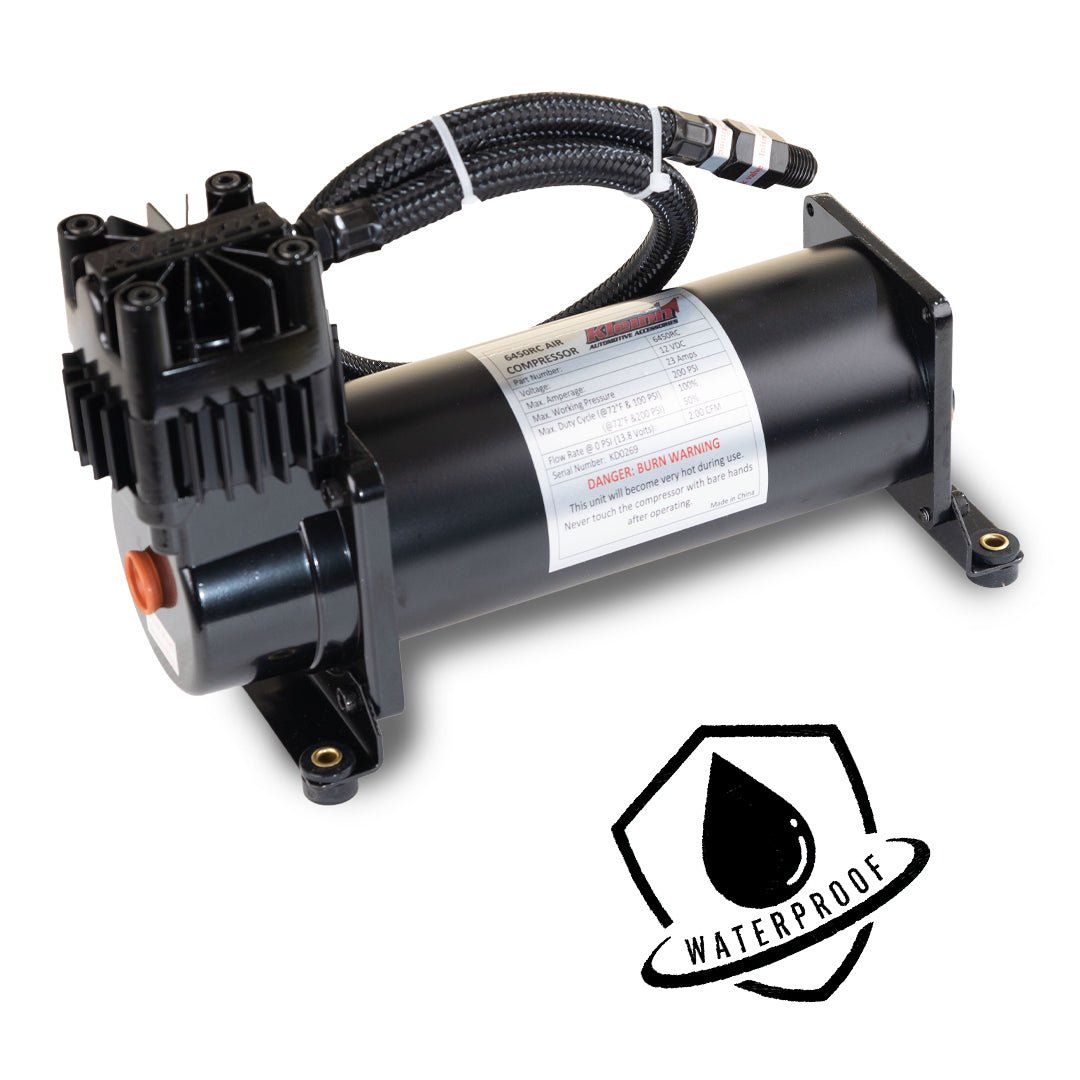 Model 6450RC Fully Submersible Waterproof Heavy Duty Air Compressor - Kleinn Automotive Accessories - KL 6450RC