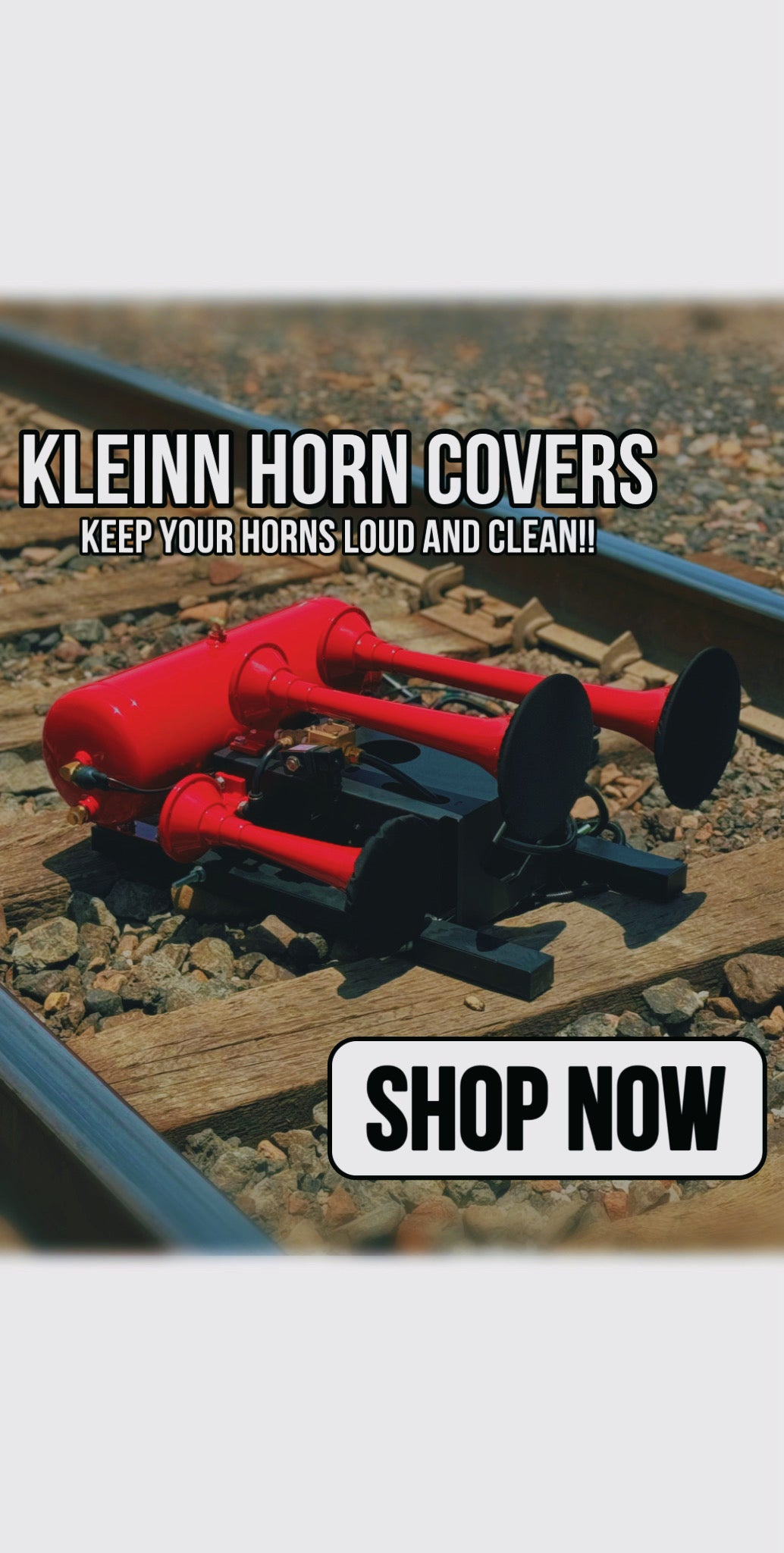 Kleinn Air Horn Covers Mobile Banner