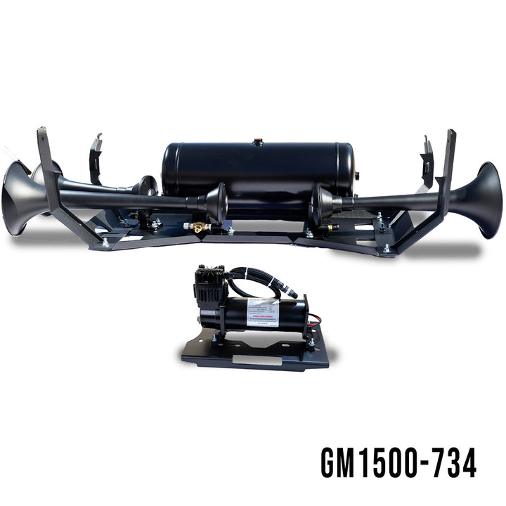 DIRECT FIT TRAIN HORN AND ONBOARD AIR SYSTEMS FOR 2007.5 - 2018 GM 1500