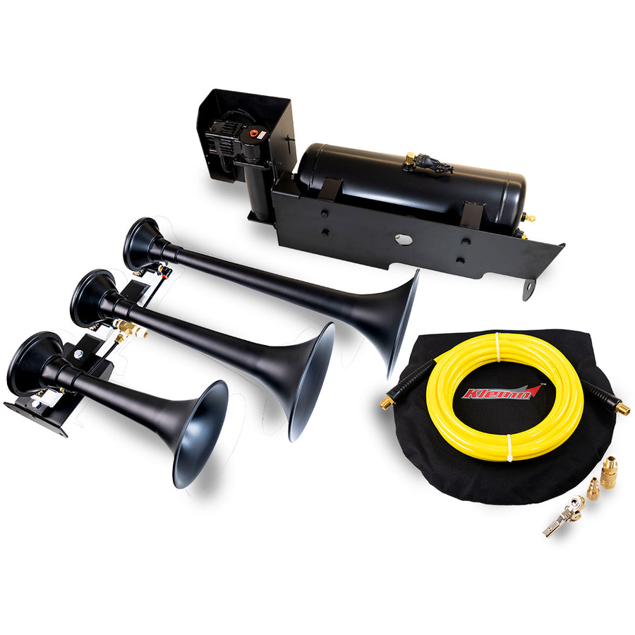DIRECT FIT TRAIN HORN AND ONBOARD AIR SYSTEMS FOR FORD F - 250 / F350 SUPER DUTY - Kleinn Automotive Accessories - KL SDKIT - 734