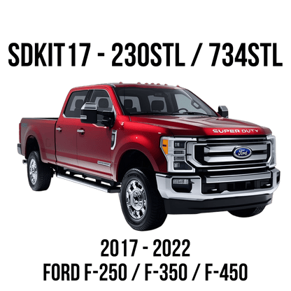 Bolt - On Train Horn and Onboard Air Systems | Horn Installed in Spare Tire Location for 2017 - 2022 Ford Super Duty F - 250, F - 350, and F - 450. - Kleinn Automotive Accessories - KL SDKIT17 - 230STL