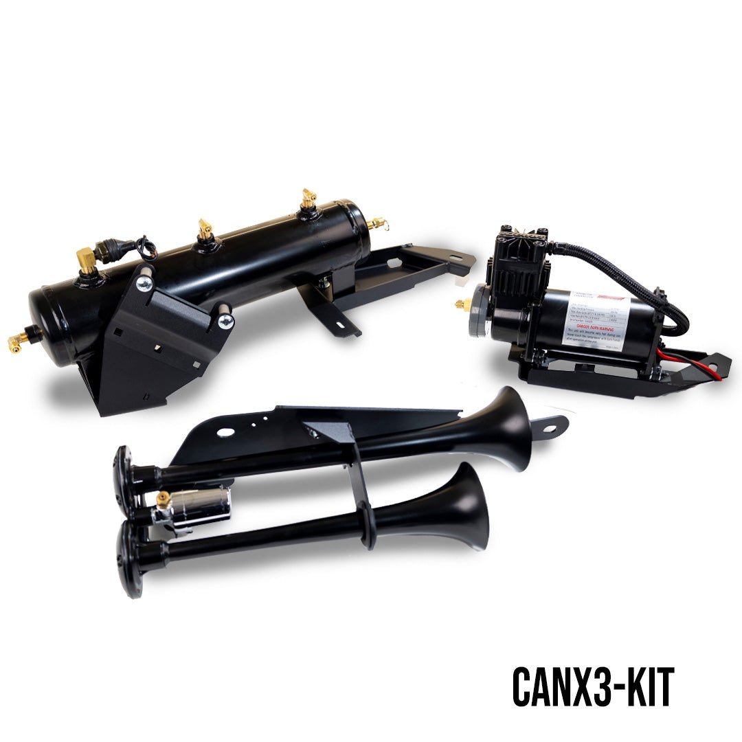 DIRECT FIT AIR HORN AND ONBOARD AIR SYSTEMS FOR 2017 - 2021 CAN - AM X3 MAVERICK - Kleinn Automotive Accessories - KL CANX3 - KIT