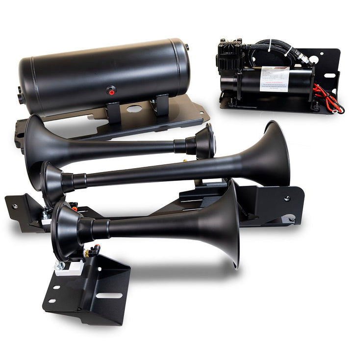 DIRECT FIT TRAIN HORN AND ONBOARD AIR SYSTEMS FOR 2014 - 2024 RAM HD 2500/3500 - Kleinn Automotive Accessories - KL RAMHD - 734