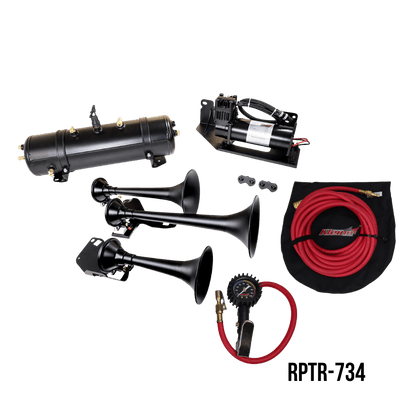 DIRECT FIT TRAIN HORN AND ONBOARD AIR SYSTEMS FOR 2017 - 2026 FORD F - 150 RAPTOR/RAPTOR R - Kleinn Automotive Accessories - KL RPTR-734