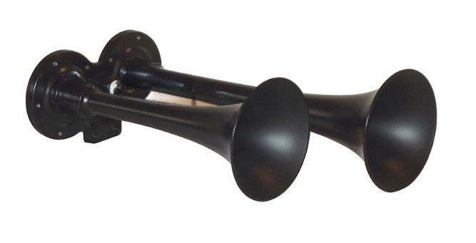 KL ST6001B-H - Replacement Dual Black Air Horns Only for HOGKIT-1BK Harley Horn Kits - Kleinn Automotive Accessories - KL ST6001B-H