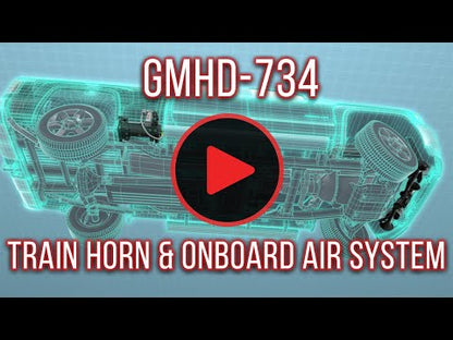 DIRECT FIT TRAIN HORN AND ONBOARD AIR SYSTEMS FOR 2007-2019 GM 2500HD/3500HD