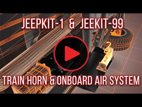 2008-2018 Jeep Wrangler JK Air Horn System - Model 101 | Kleinn