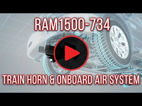 DIRECT FIT TRAIN HORN AND ONBOARD AIR SYSTEMS FOR 2009-2018 RAM 1500