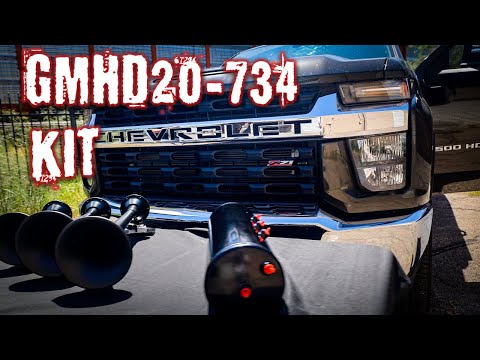 DIRECT FIT TRAIN HORN AND ONBOARD AIR SYSTEMS FOR 2020-2025 GM 2500HD/3500HD