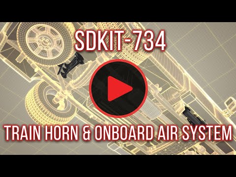 DIRECT FIT TRAIN HORN AND ONBOARD AIR SYSTEMS FOR 2011-2016 FORD F-250 / F350 SUPER DUTY