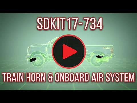DIRECT FIT TRAIN HORN AND ONBOARD AIR SYSTEMS FOR 2017-2022 FORD F-250 / F-350 / F-450