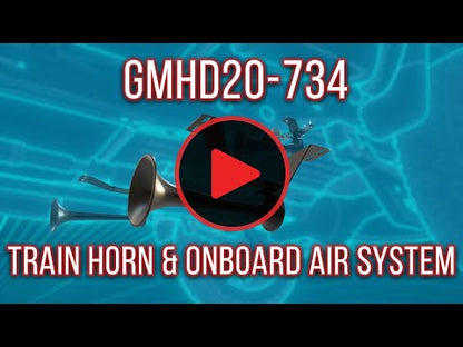 DIRECT FIT TRAIN HORN AND ONBOARD AIR SYSTEMS FOR 2020-2026 GM 2500HD/3500HD