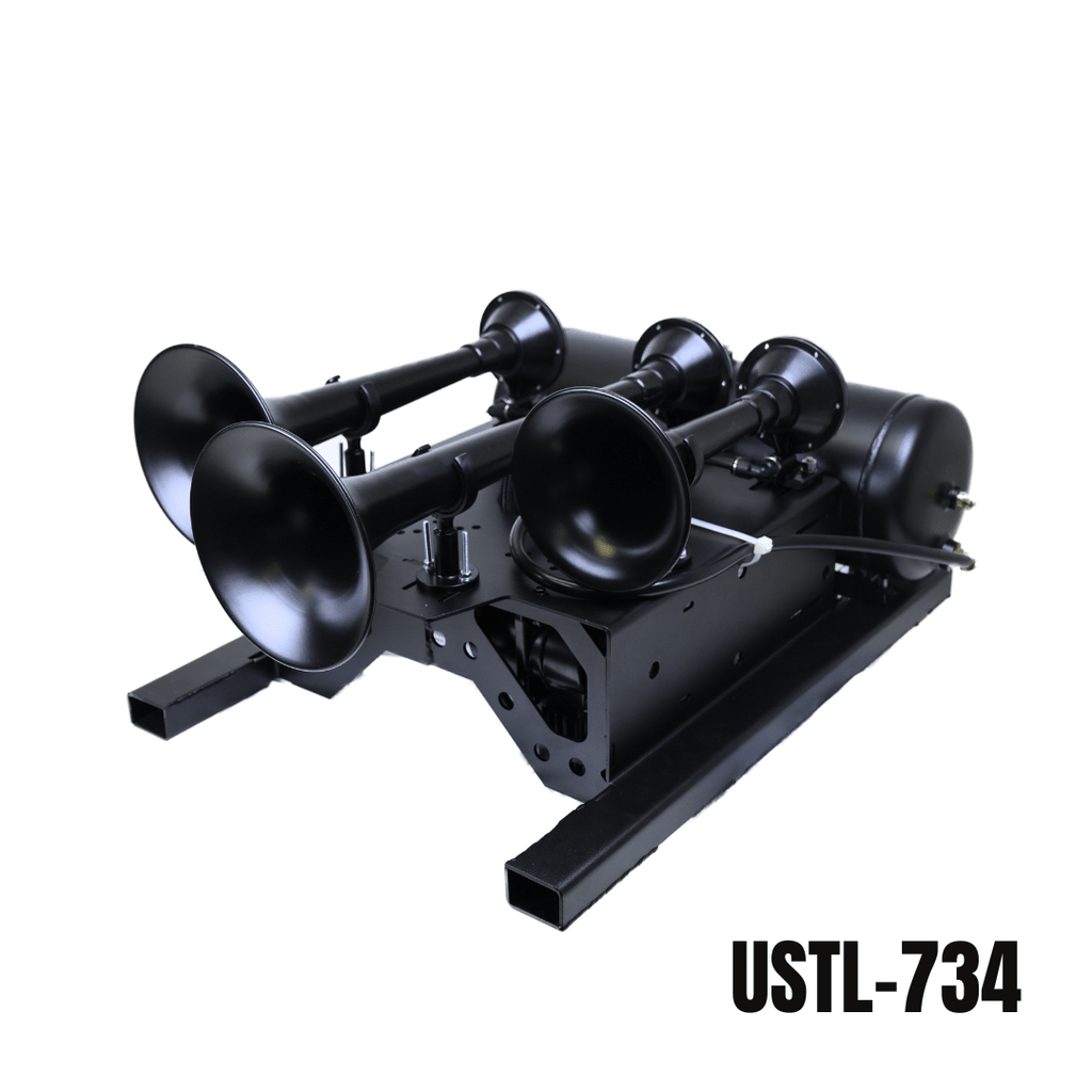 UNIVERSAL SPARE TIRE LOCATION TRAIN HORN KIT - Kleinn Automotive Accessories - KL USTL-OBA