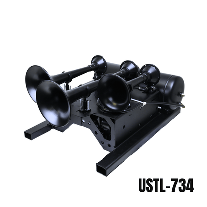 UNIVERSAL SPARE TIRE LOCATION TRAIN HORN KIT - Kleinn Automotive Accessories - KL USTL-OBA