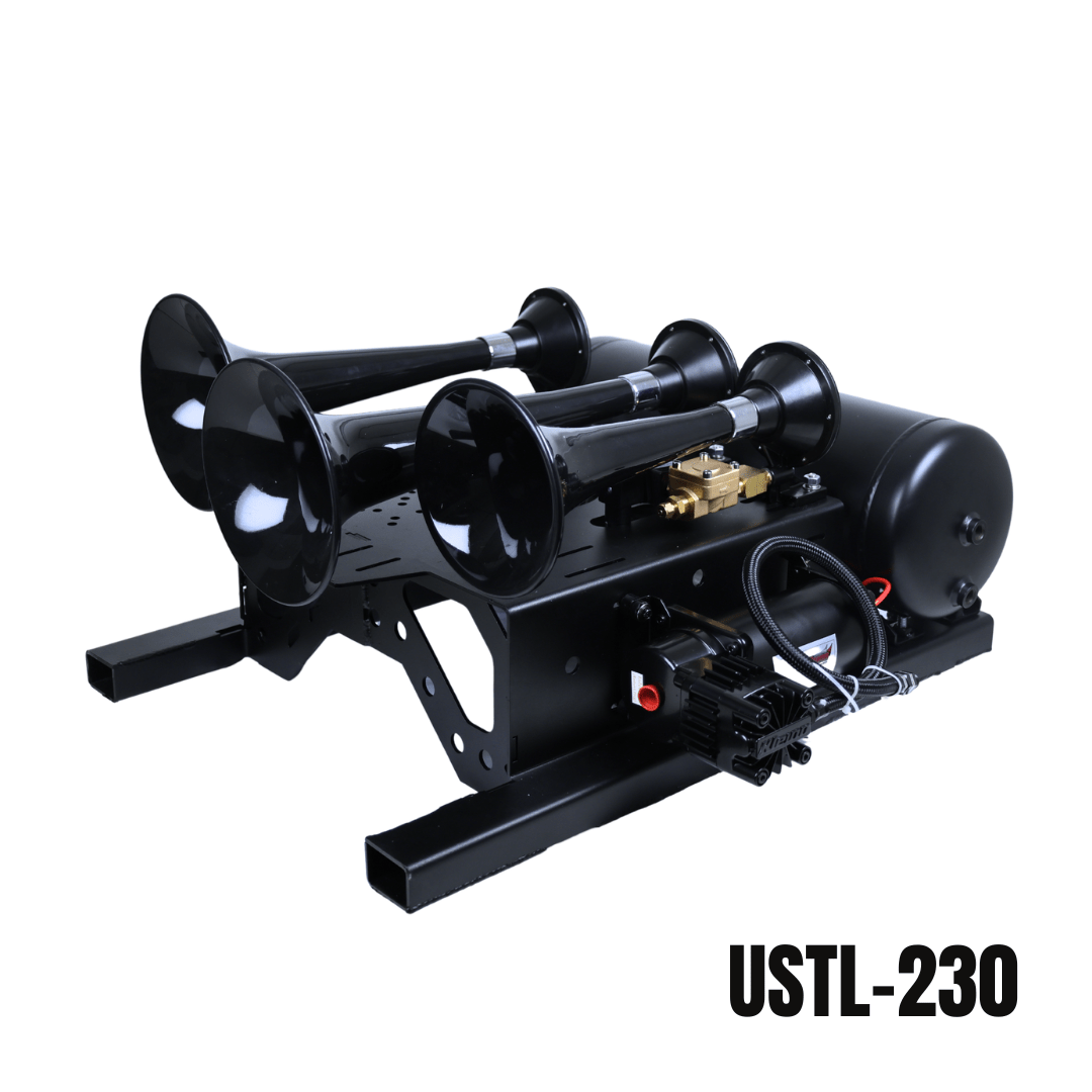 UNIVERSAL SPARE TIRE LOCATION TRAIN HORN KIT - Kleinn Automotive Accessories - KL USTL-OBA